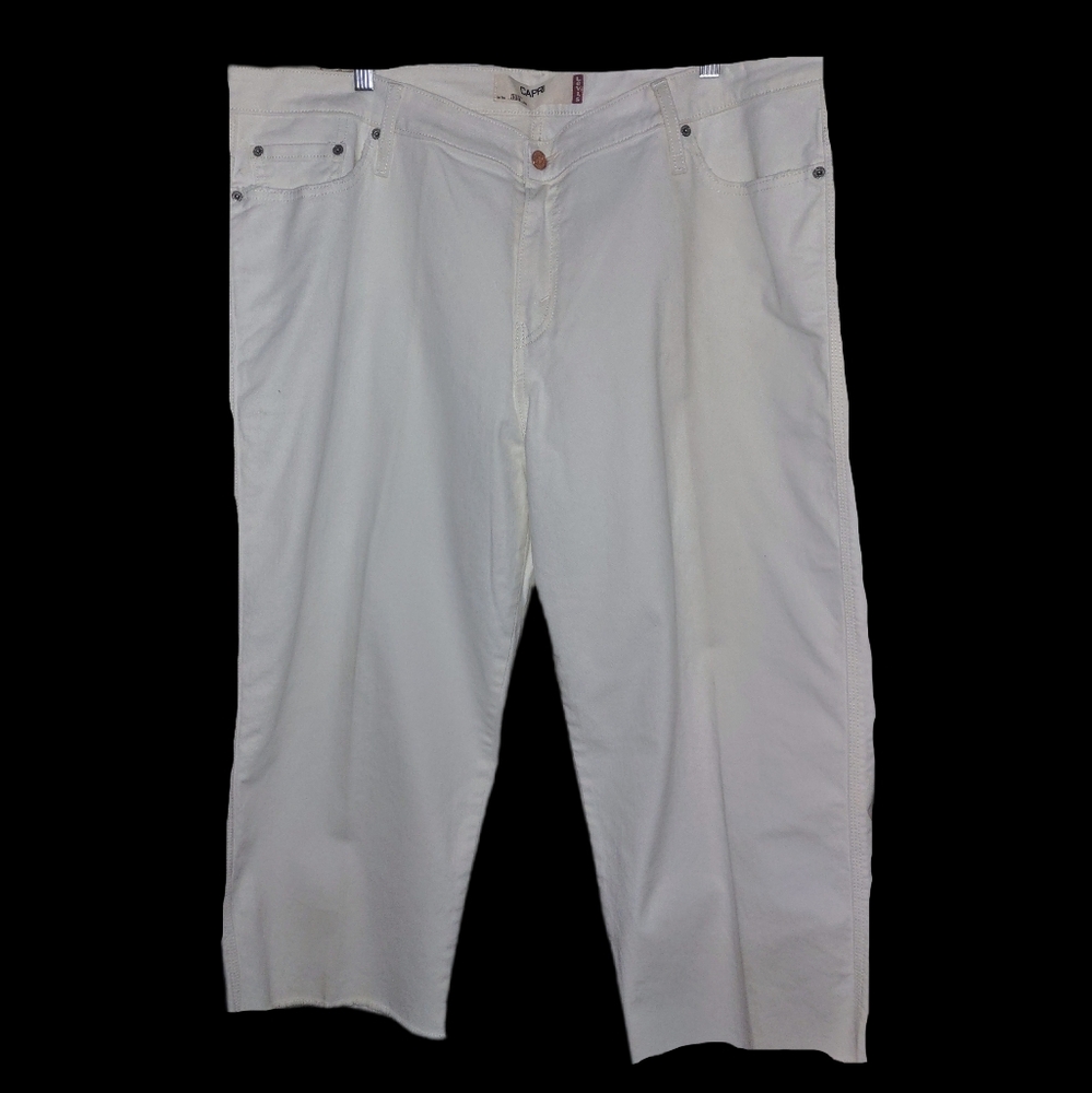 Levi's 515 Cream Capri Jeans